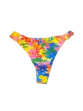 Aurelle colorful swim bottoms large NWT